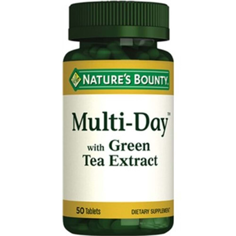 NATURES BOUNTY MULTİ DAY GREEN TEA 50 TABLET