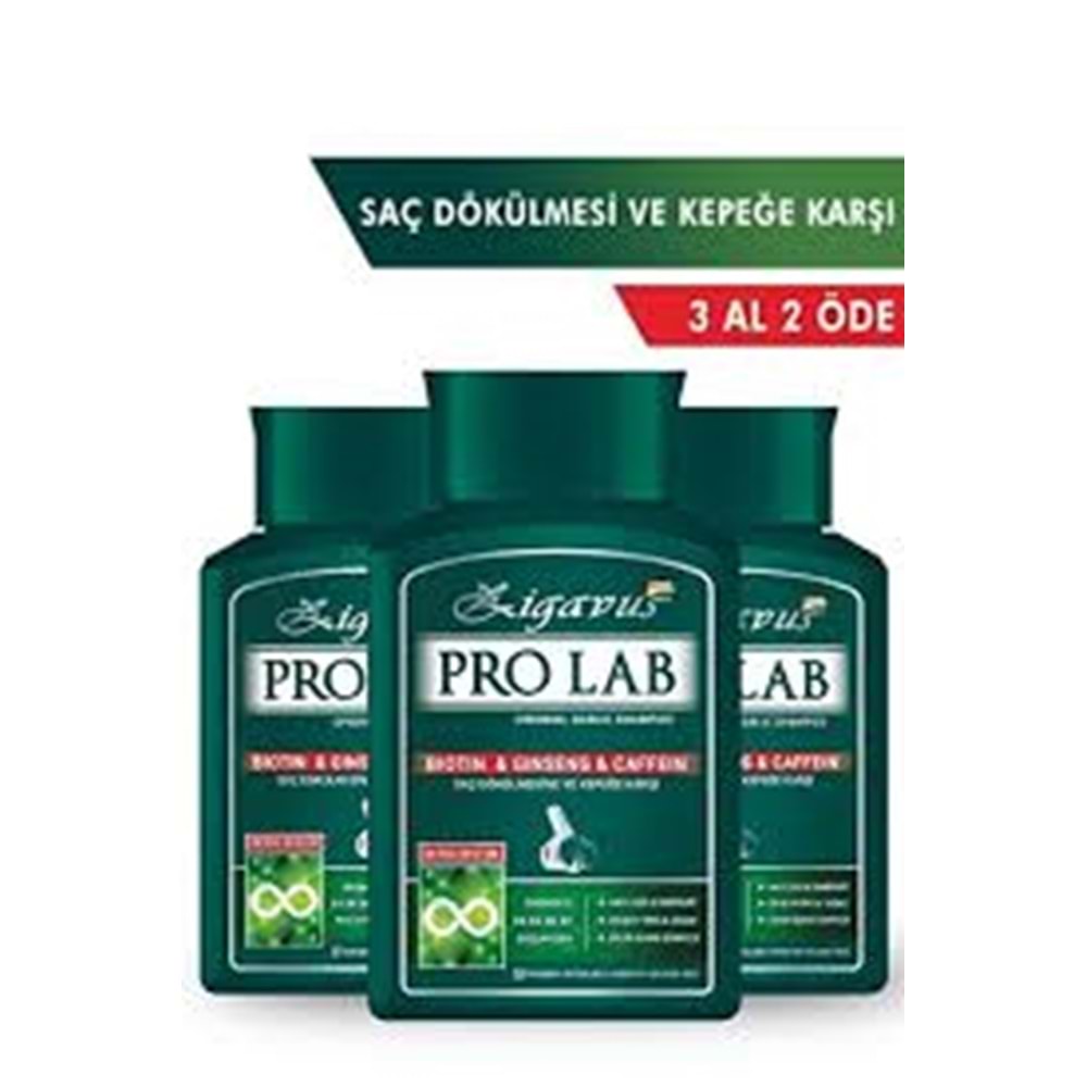 ZİGAVUS PRO LAB BİOTİN GİNSENG ŞAMPUAN 3AL 2 ÖDE