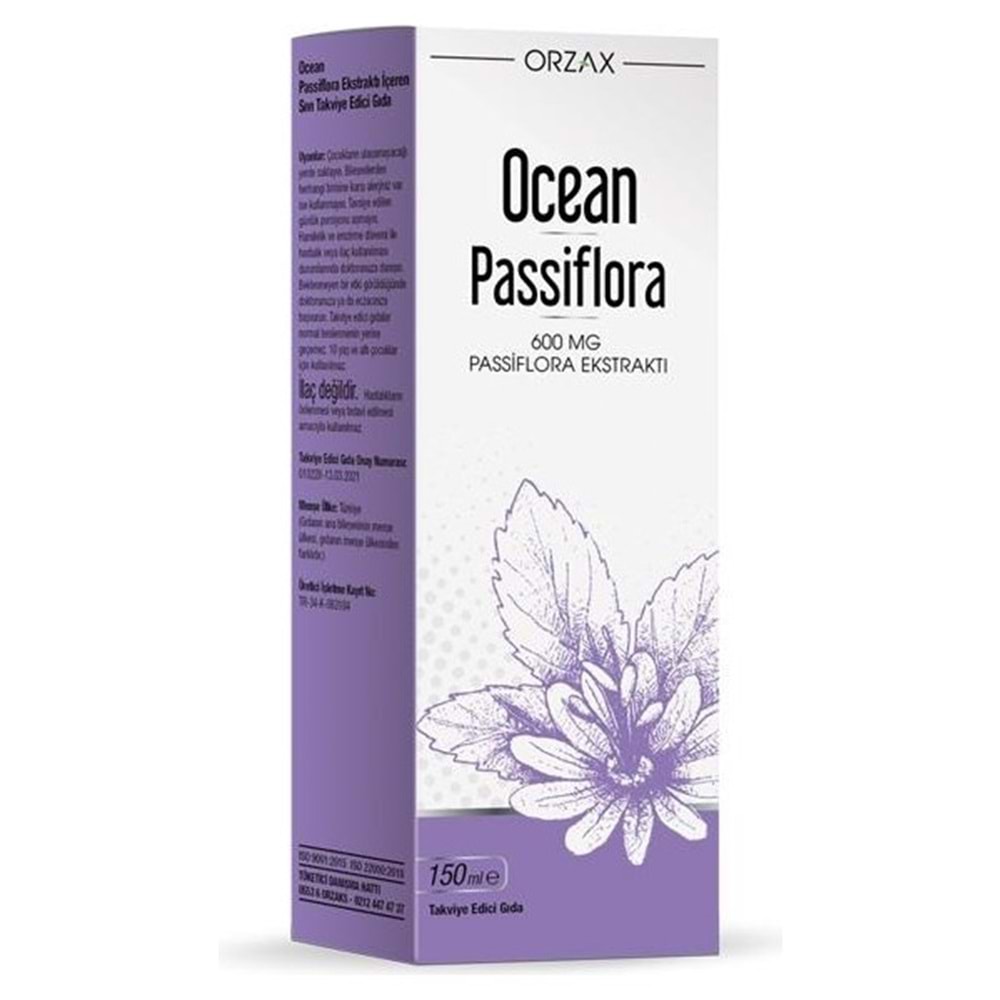OCEAN PASSİFLORA ŞURUP 600 MG 150 ML