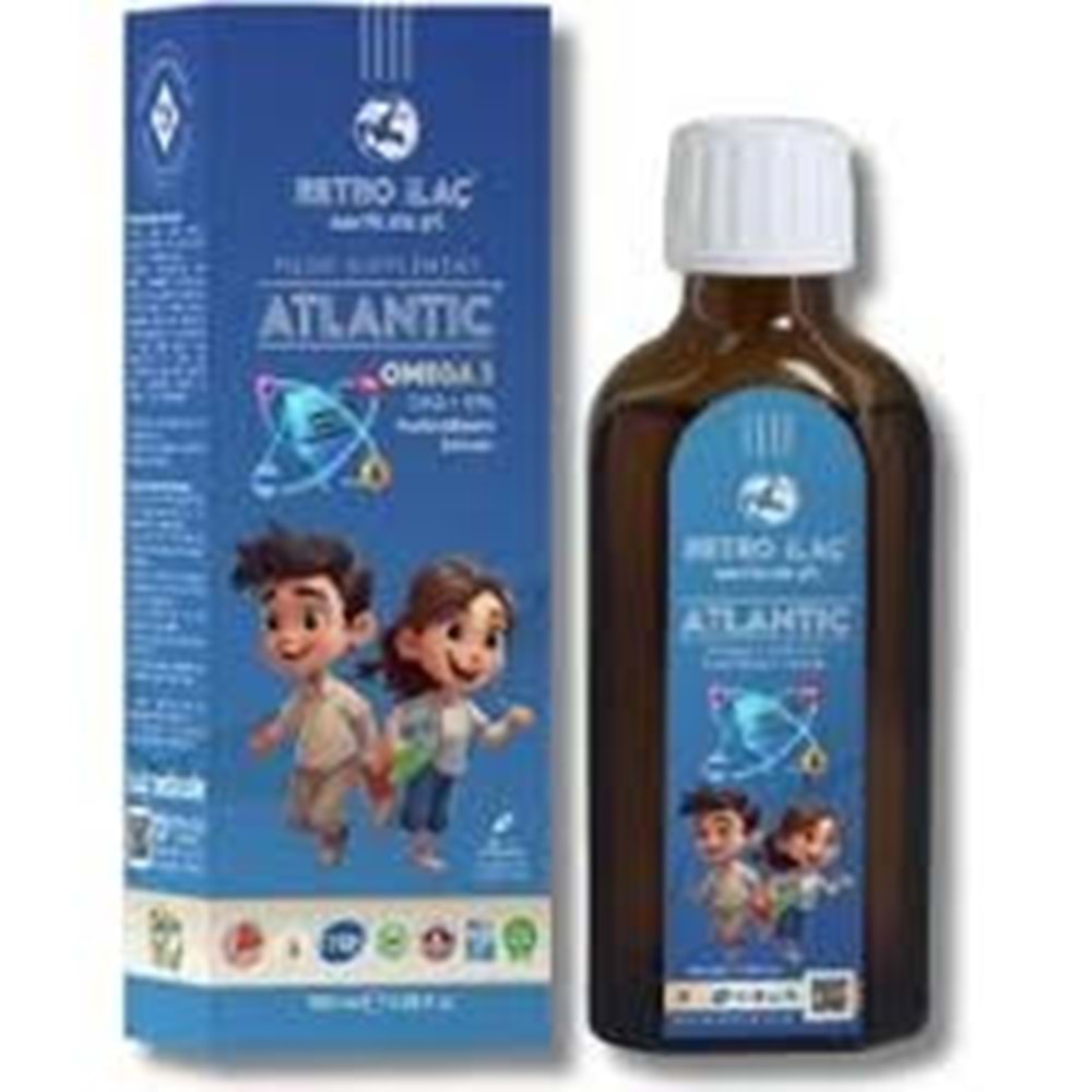 RETRO İLAÇ ATLANTİC OMEGA 3 100 ML BALIK YAĞI ŞURUBU