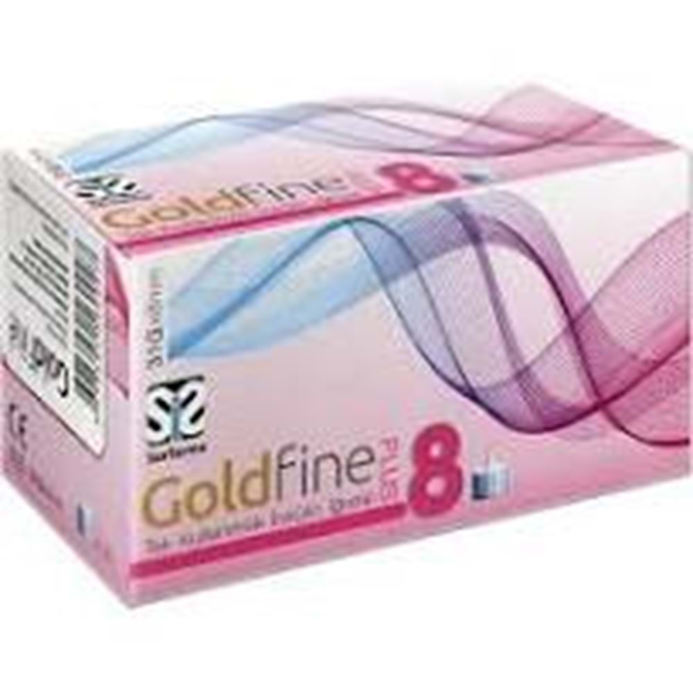 İĞNE UCU İNSÜLİN GOLD FİNE NO:8