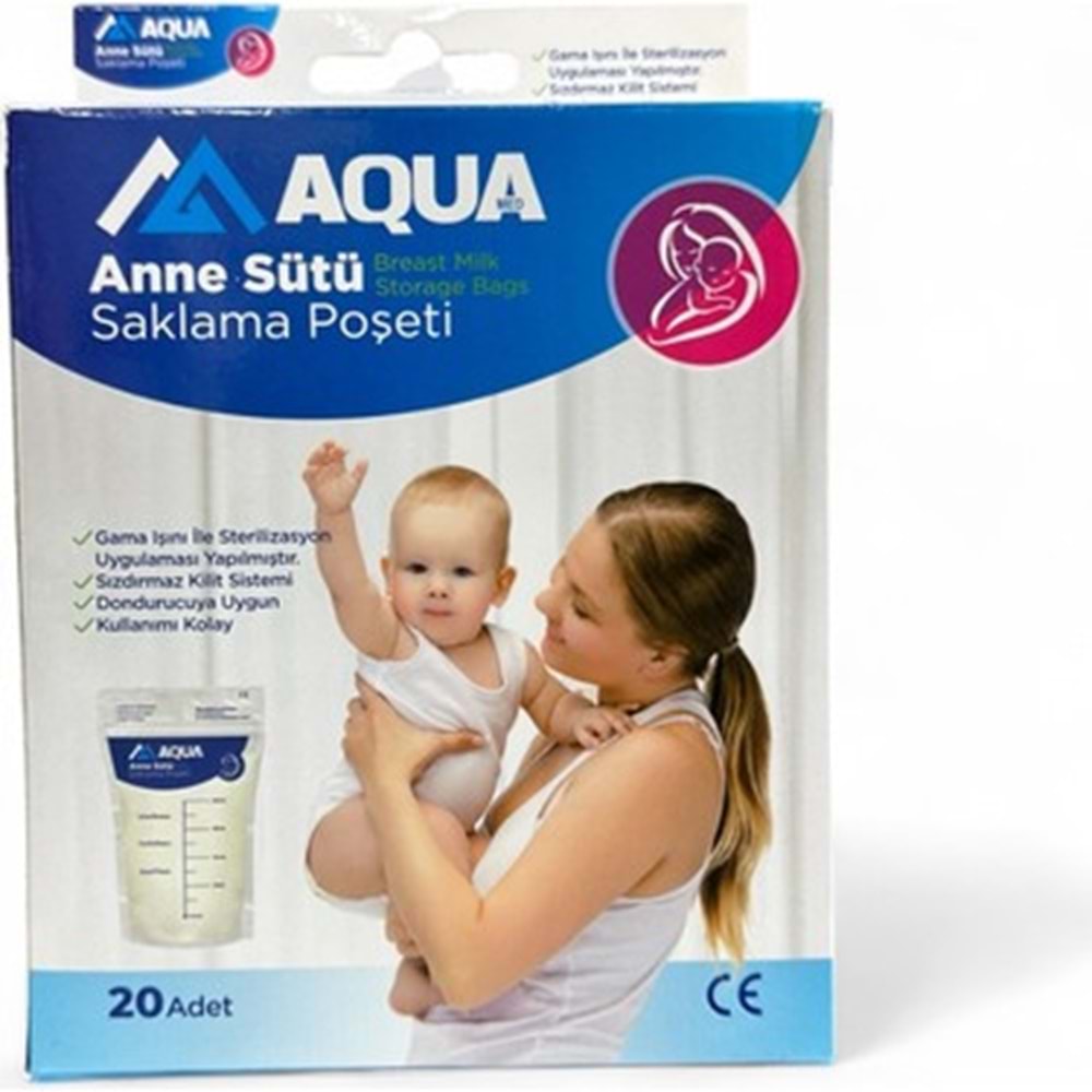 SÜT POŞETİ 20 Lİ (SÜT SAKLAMA POŞETİ) AQUA