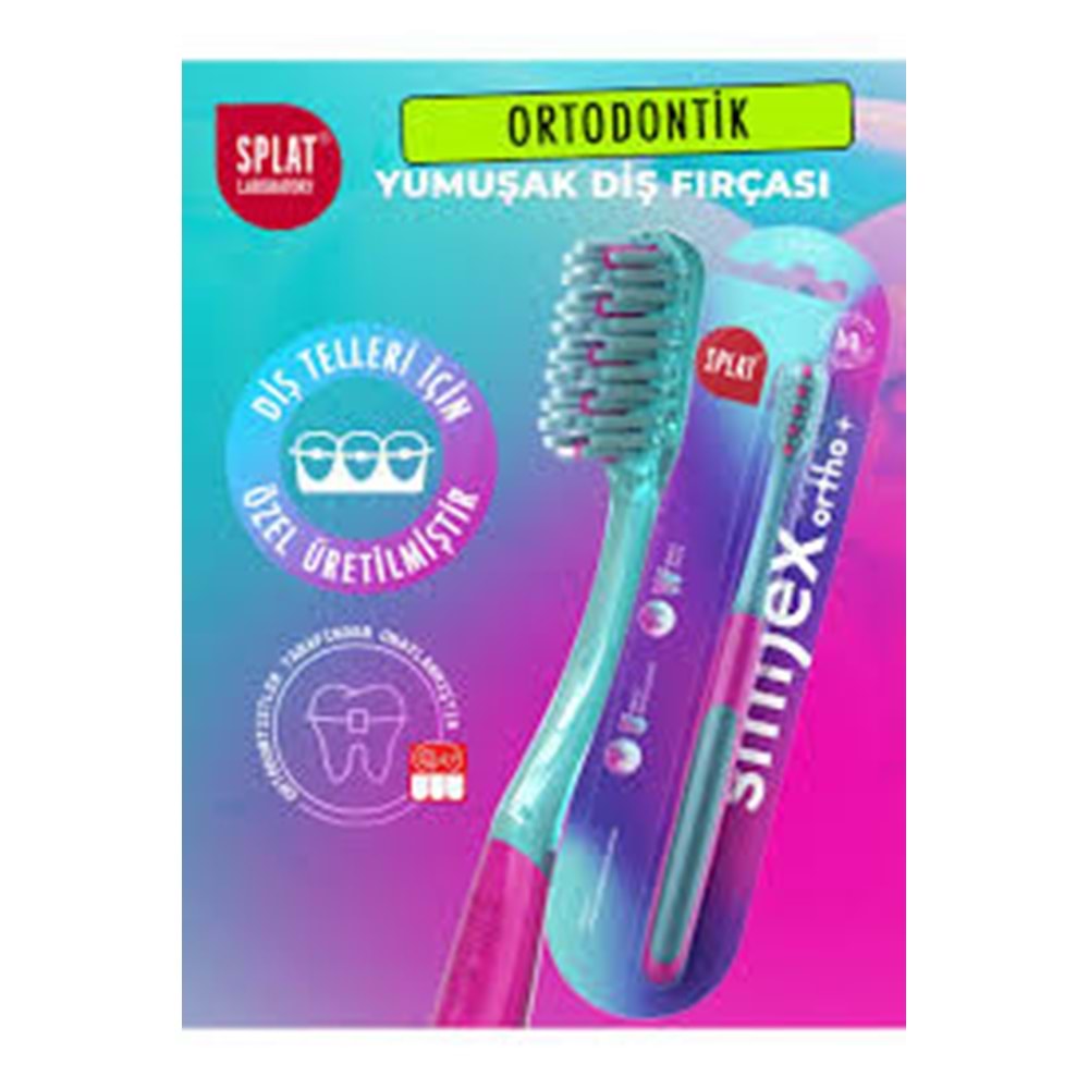 SPLAT DİŞ FIRÇASI SOFT SMİLEX ORTHO+ ORTODONTİ (8550)