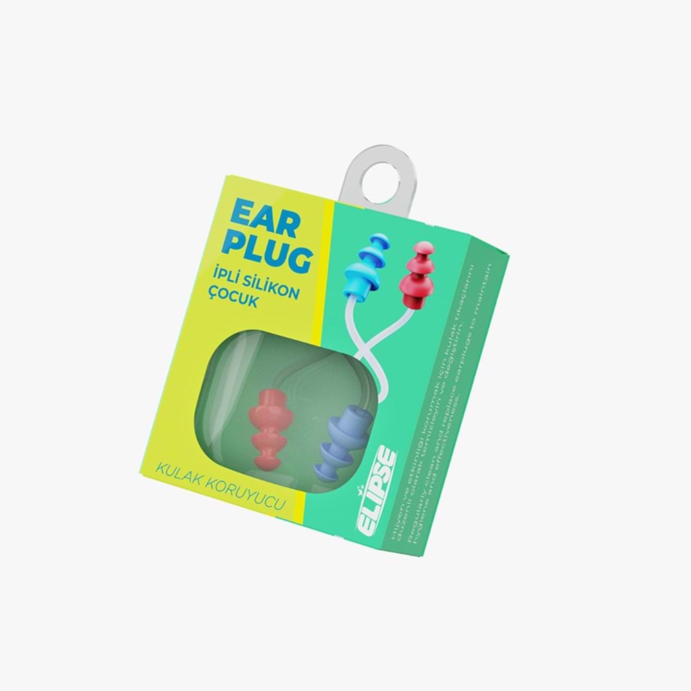 ELİPSE KULAK TIKACI İPLİ SİLİKON 2 Lİ ÇOCUK 0057