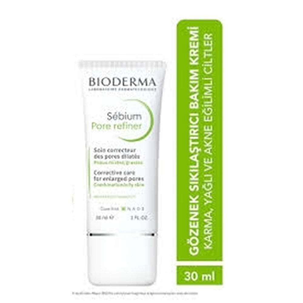 BİODERMA SEBİUM PORE REFİNER GÖZENEK AZALTICI VE PÜRÜZSÜZLEŞTİRİCİ BAKIM KREMİ 30 ML (3652)