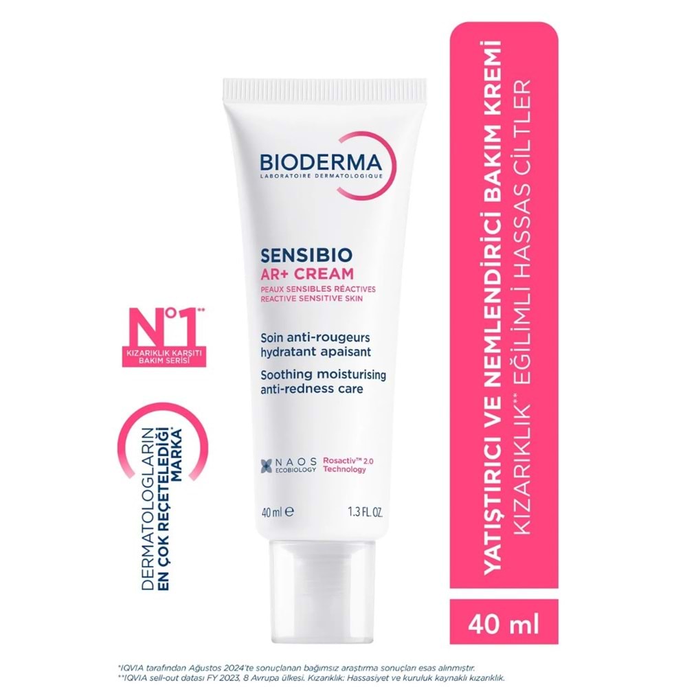 BİODERMA SENSİBİO AR+ CREAM 40 ML BAKIM KREMİ ( HASSAS VE KIZARIK CİLTLER İÇİN )2099