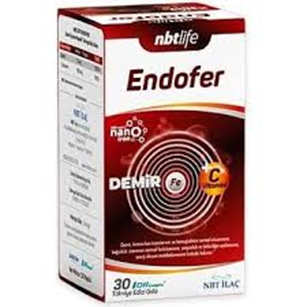 NBT LİFE ENDOFER DEMİR 30 KAPSÜL 0968