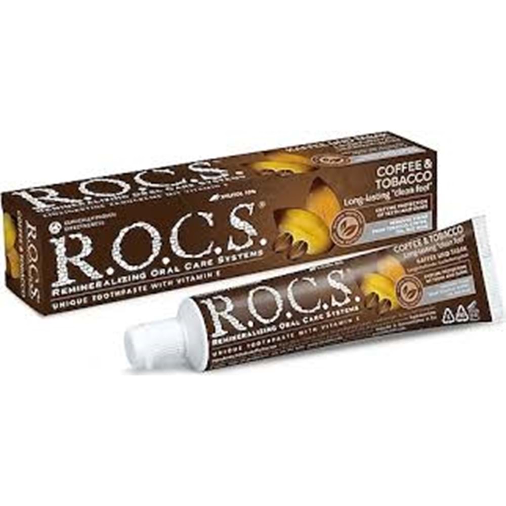 DİŞ MACUNU ROCS COFFE&TOBACCO 74 GR