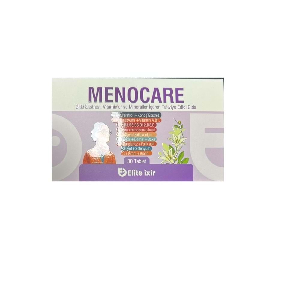 MENOCARE VİTAMİNLER VE MİNARELLER İÇEREN 30 TABLET ( KEMİK SAĞLIĞI )4450