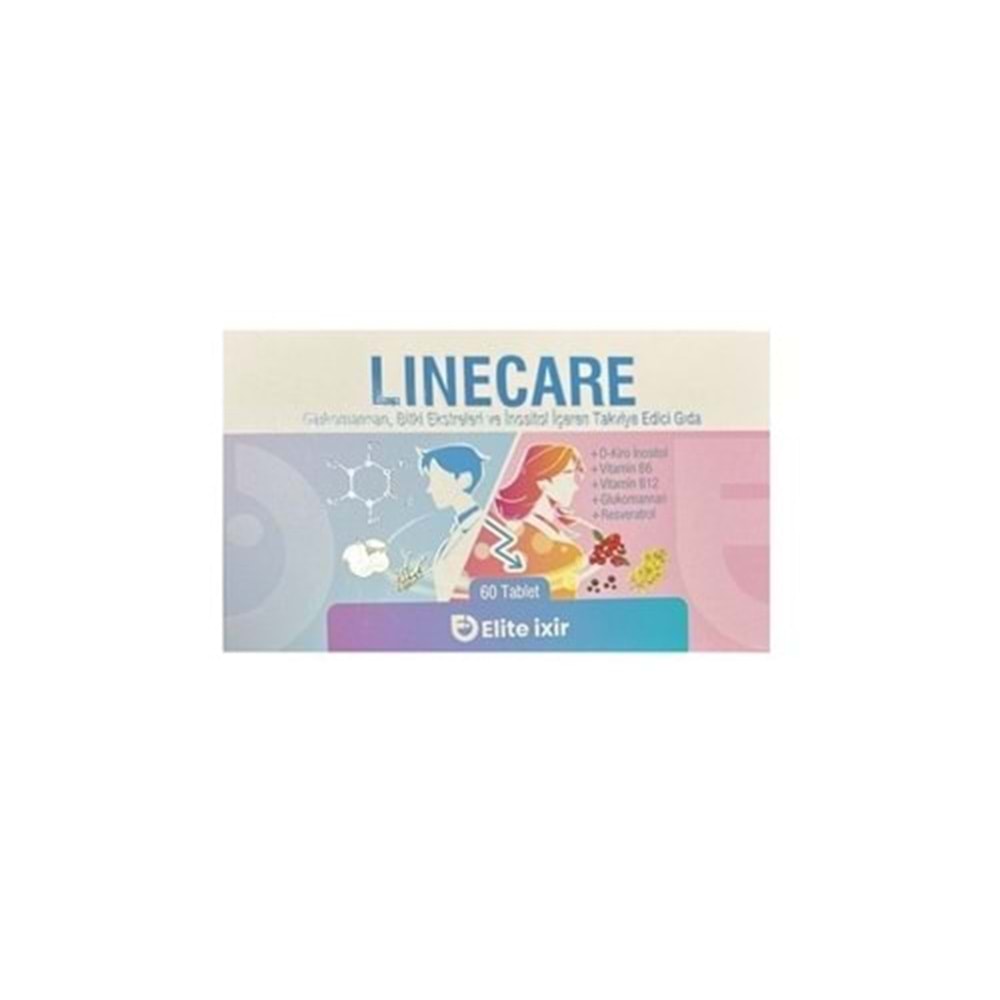 LINECARE GLUKOMANNAN & İNOSOTOL İÇEREN TAKVİYE EDİCİ GIDA 60 TABLET 4429