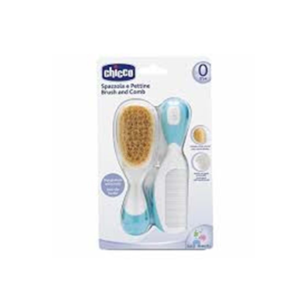 CHİCCO TARAK VE FIRÇA SETİ 0M+ MAVİ 1933