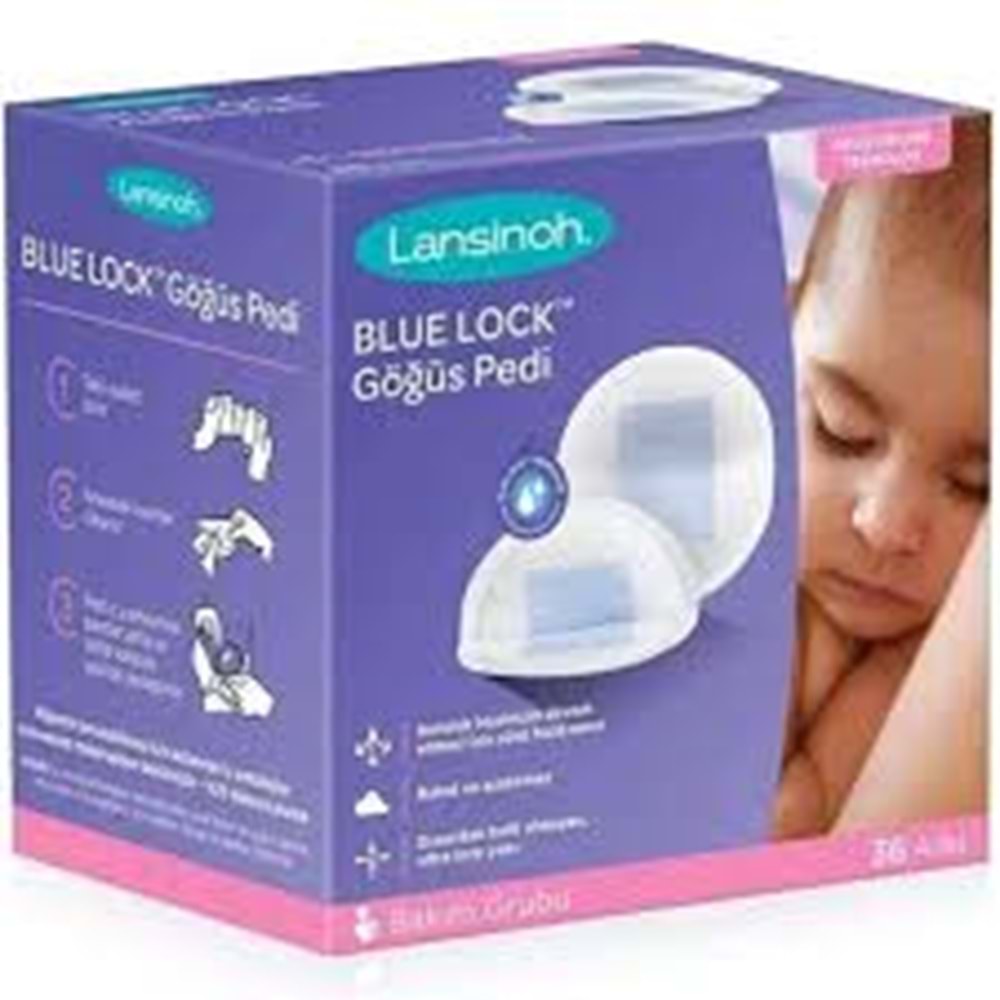 LANSİNOH BLUE LOCK GÖĞÜS PEDİ 36 LI 1458
