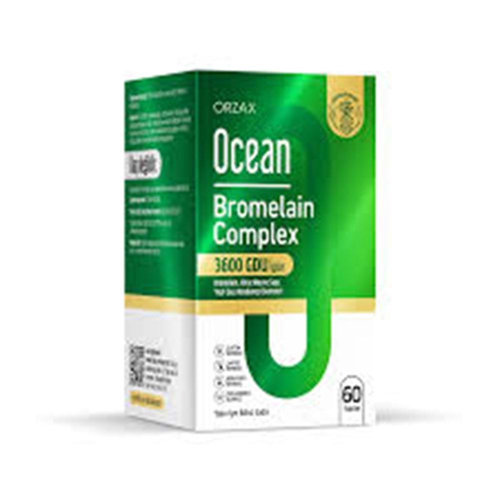 OCEAN BROMELİN COMPLEX 3600 GDU TAKVİYE EDİCİ 60 TABLET 8403