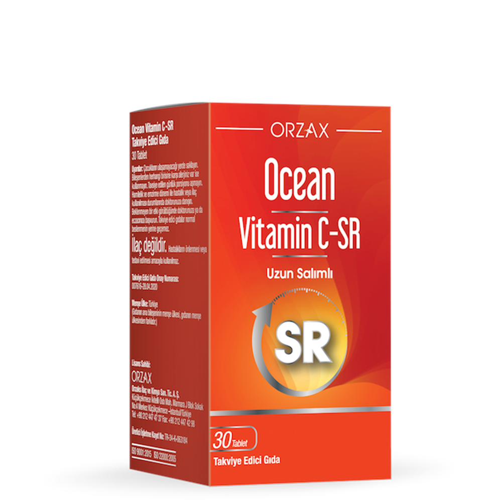 OCEAN VİTAMİN C-SR 500 MG 30 TABLET 2581