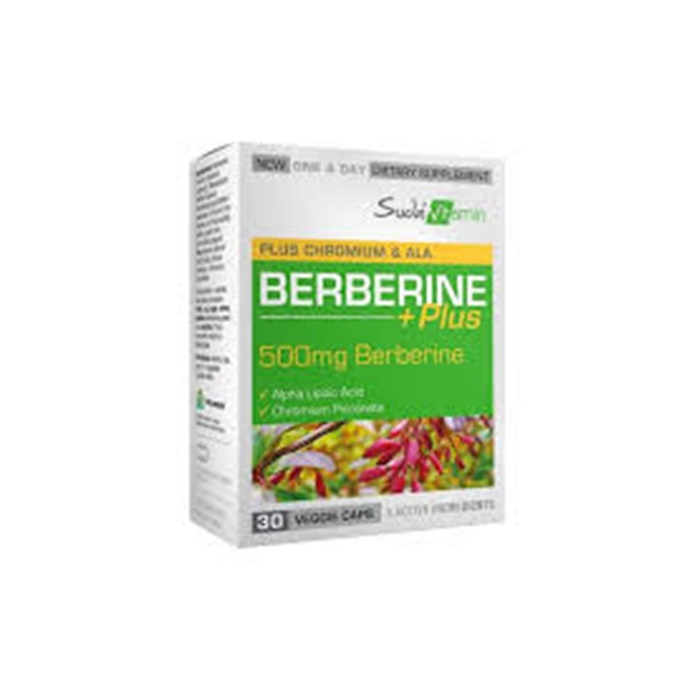SUDA VITAMIN-BERBERINE PLUS 30 Bitkisel Kapsül