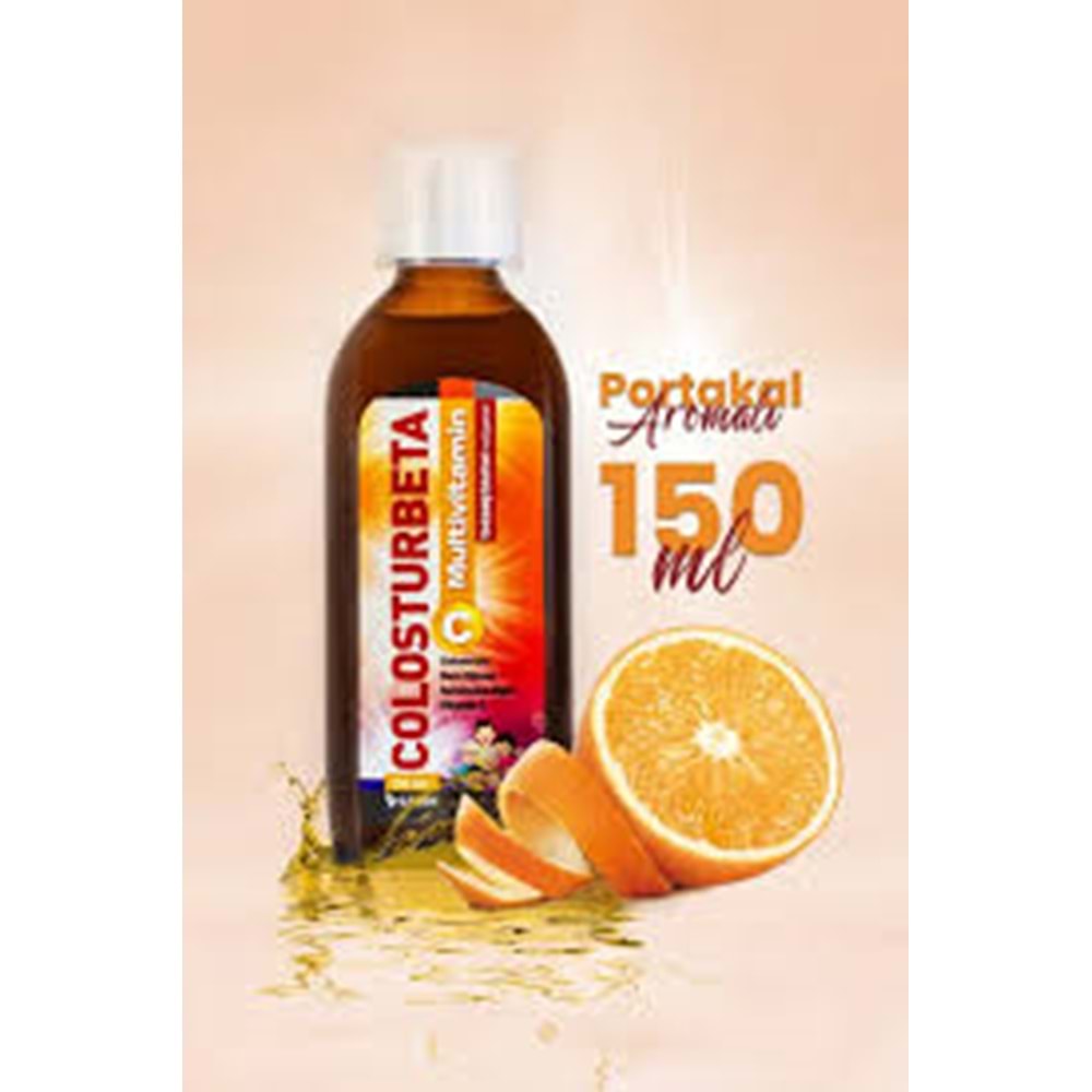 COLOSTURBETA MULTİVİTAMİN C ŞURUP 150 ML 3417