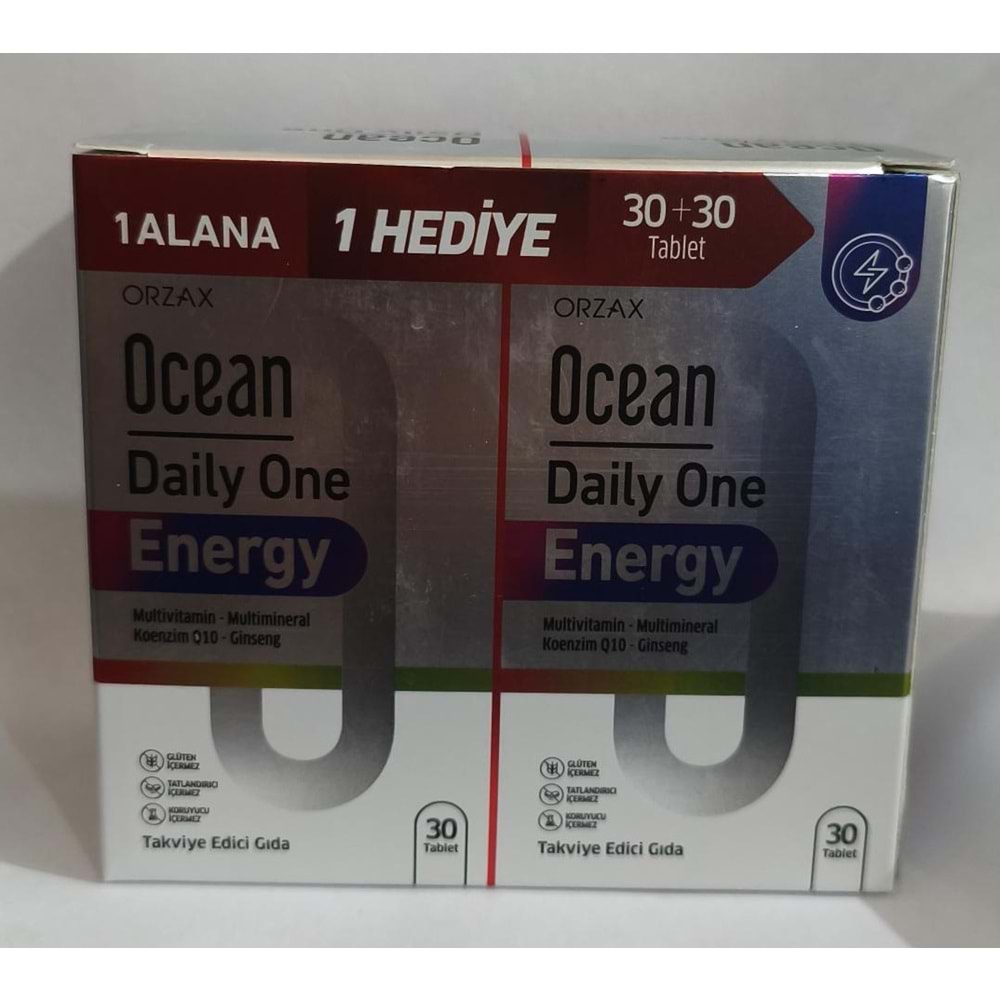 OCEAN DAİLY ONE ENERGY 30 TABLET 1 ALANA 1 HEDİYE 5091