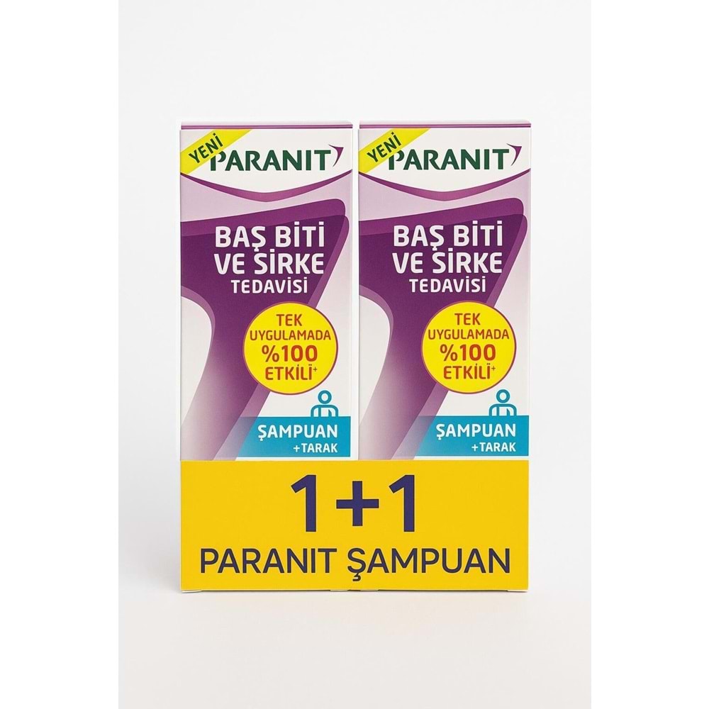 PARANİT BİT ŞAMPUANI 100 ML 1+1 & 2 Lİ PAKET ( ÇELİK TARAKLI )