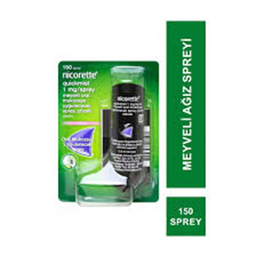 NİCORETTE 1 MG MEYVELİ AĞIZ SPREYİ