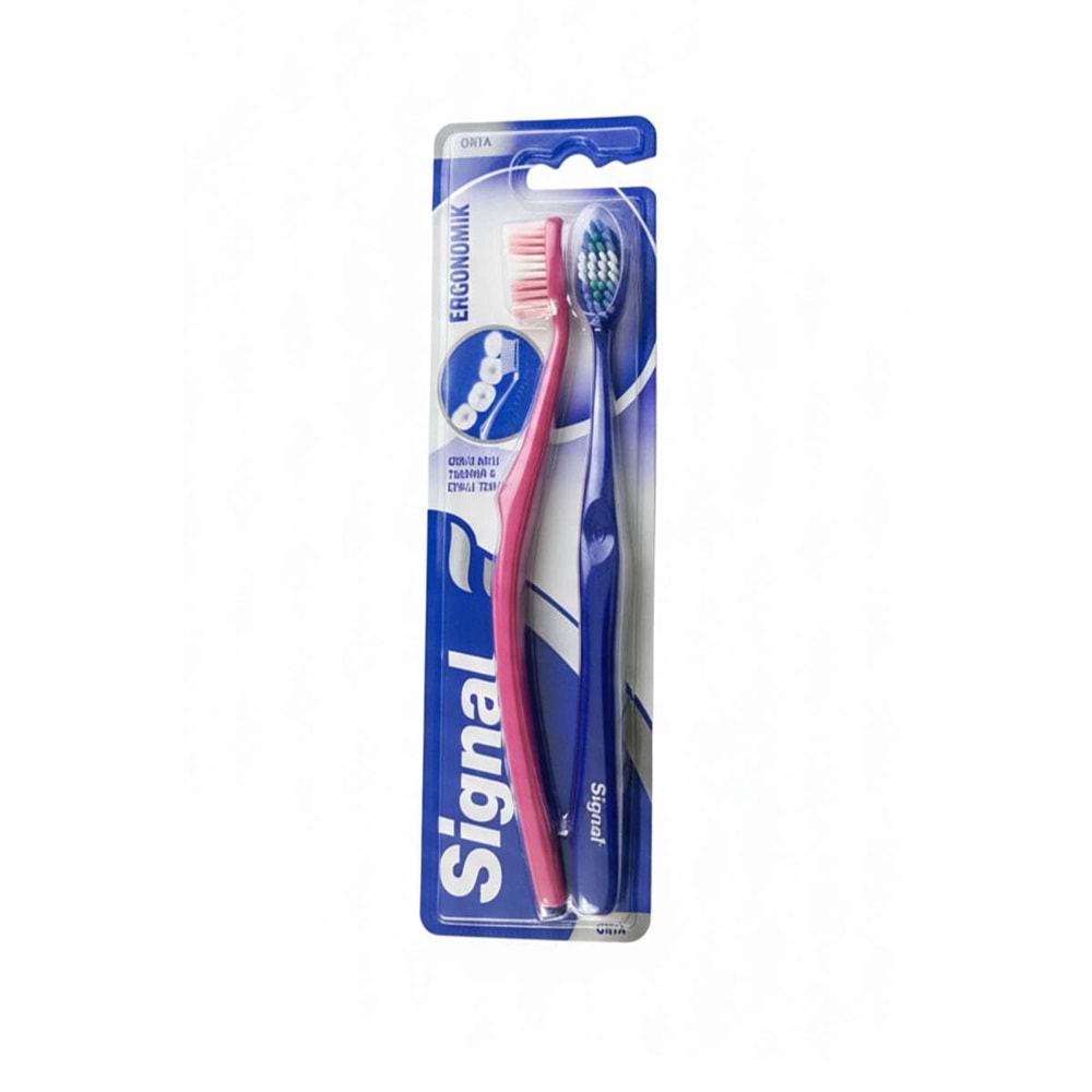 SİGNAL ERGONOMİK DİŞ FIRÇASI ORTA İKİLİ 5830