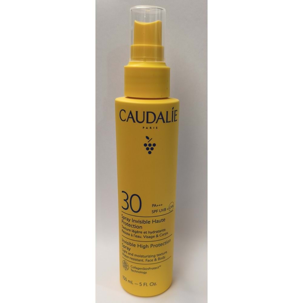 CAUDALİE SPRAY INVISIBLE HAUTE PRTECTİON 30 SPF 150 ML(YÜKSEK KORUMALI) 536