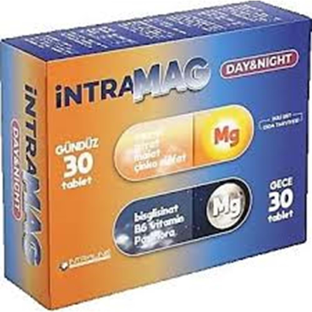 İNTRAMAG DAY&NİGHT İKİLİ SET 30 GÜNDÜZ 30 GECE TABLET 1208 İNTRALİNE