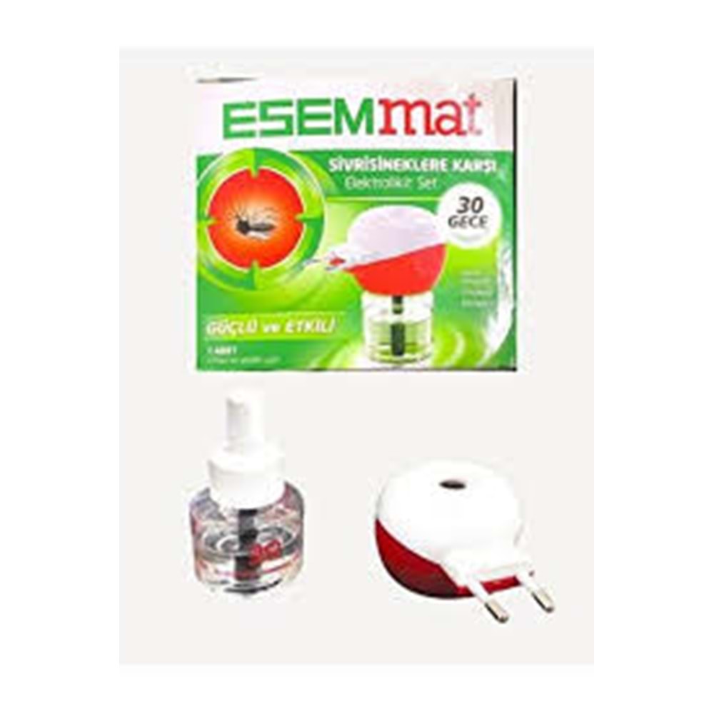 ESEMMAT ELEKTROLİKİT SET 30 GECE CİHAZ+30 GECE YEDEK