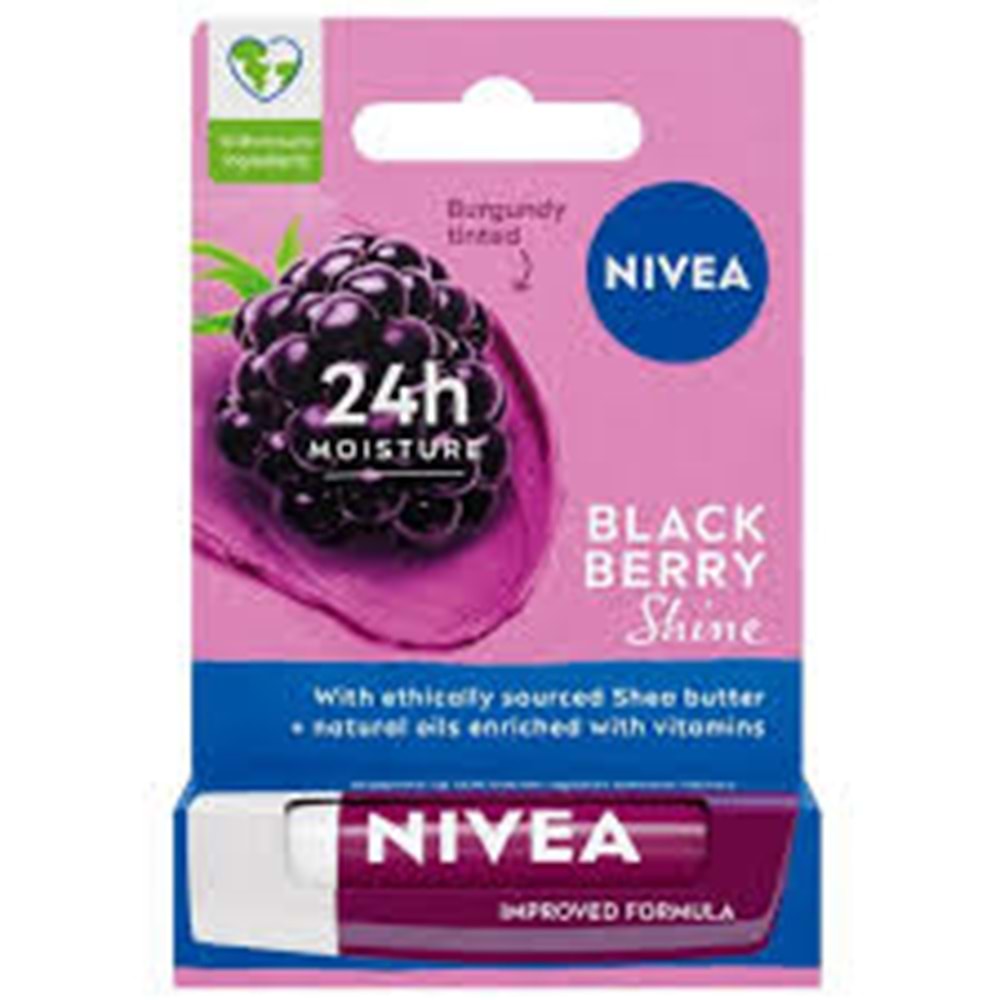 NİVEA DUDAK LİP BLACK BERRY AHUDUDU AROMALI 2033