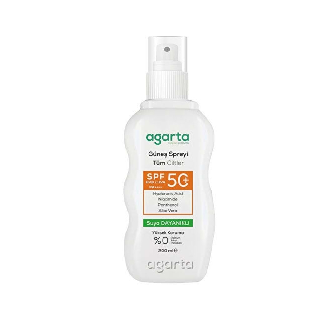 AGARTA GÜNEŞ KREMİ SPREY 200ML