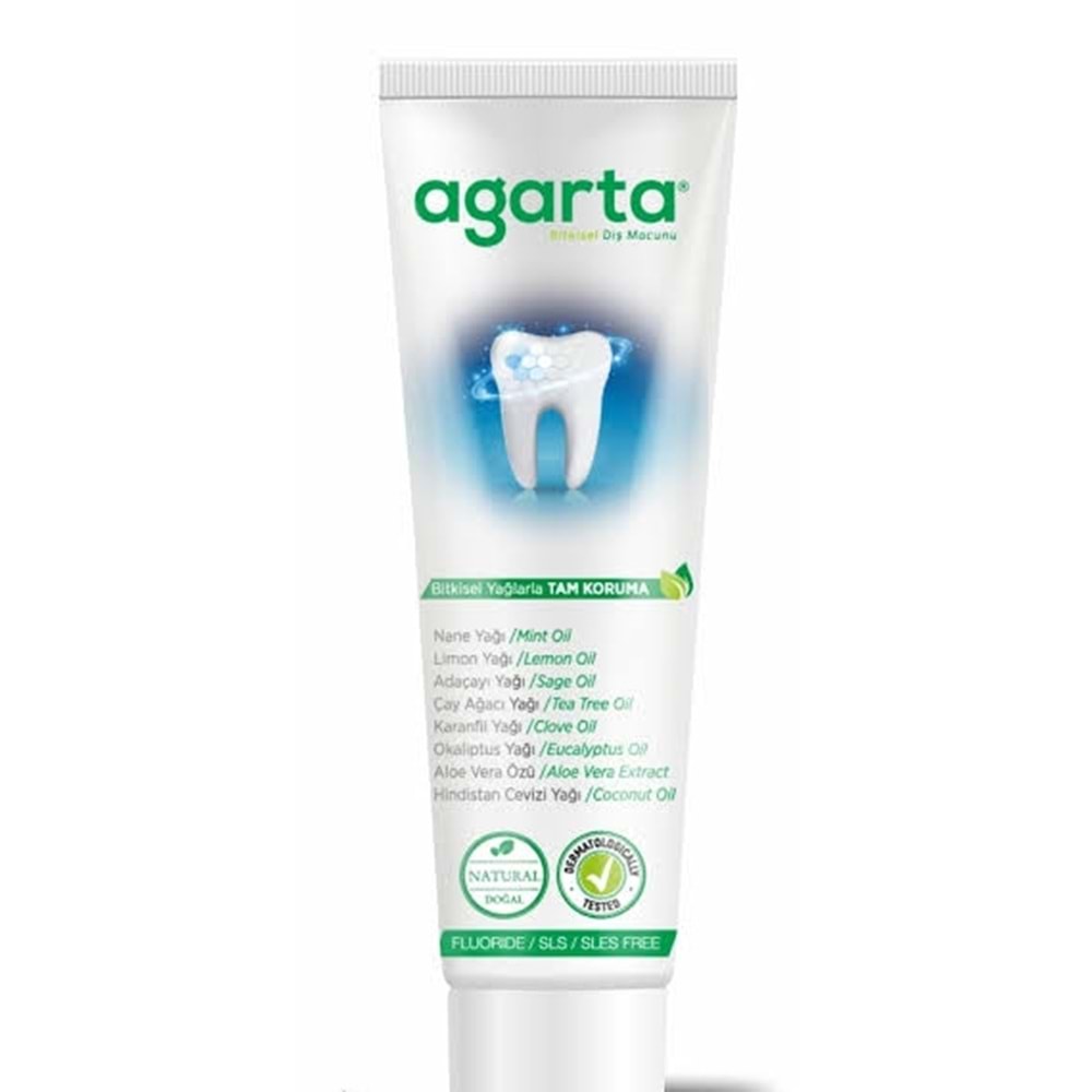 AGARTA DOĞAL DİŞ MACUNU BİTKİ ÖZLÜ 100 ML 4467