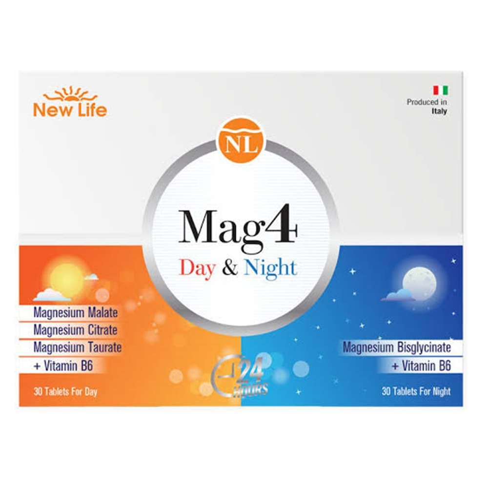 NEW LİFE MAG4 DAY&NİGHT 30 TABLET 1365