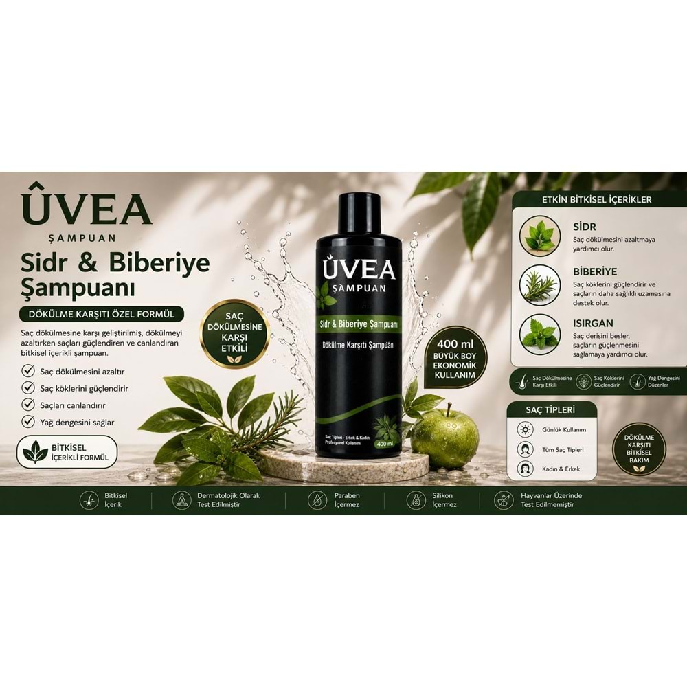 UVEA SİDR&BİBERİYE DÖKÜLME KARŞITI ŞAMPUAN 1031