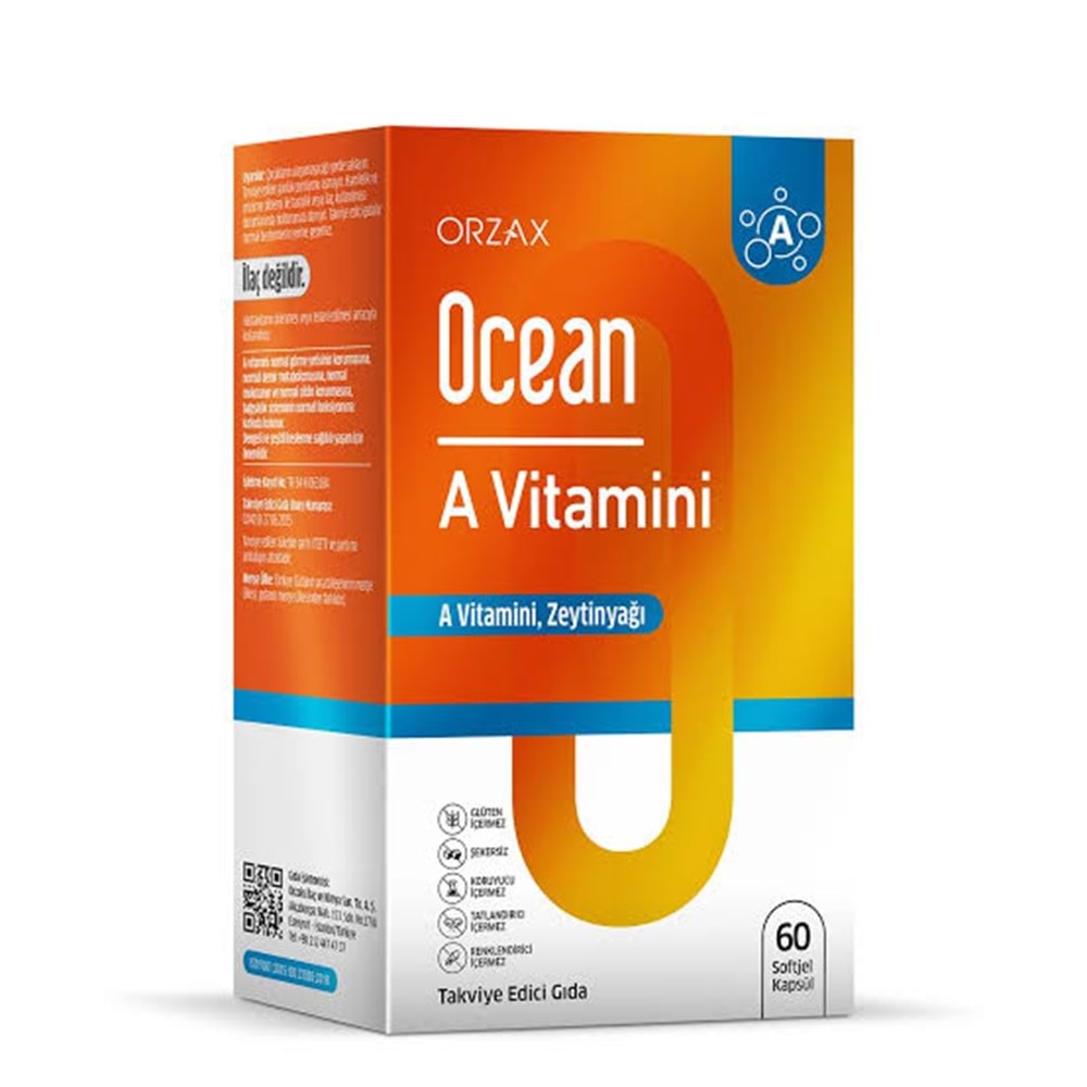 OCEAN VİTAMİN A 60 KAPSÜL 8361