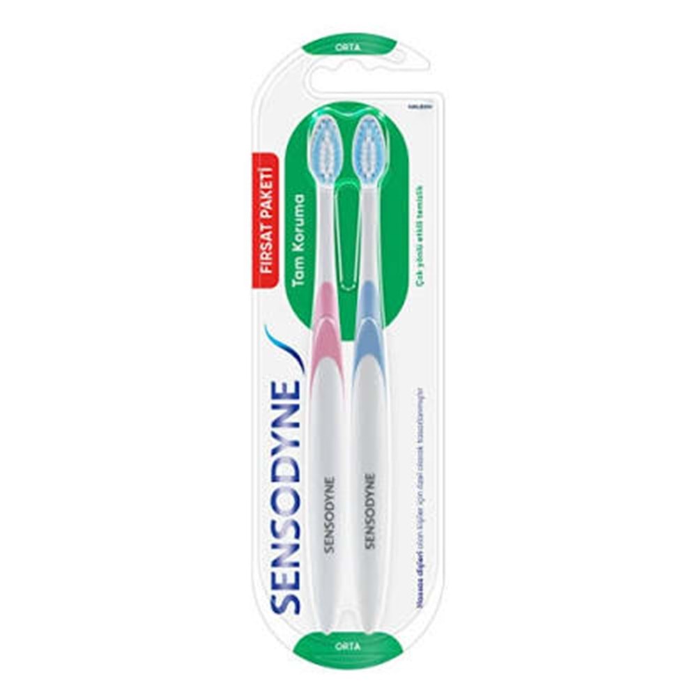 SENSODYNE DİŞ FIRÇASI TAM KORUMA ORTA 2 Lİ 2410