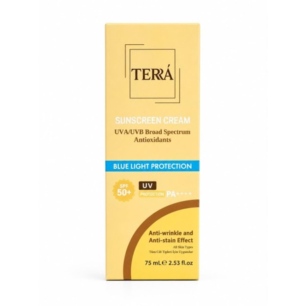 TERRA MAVİ IŞIK KORUMALI GÜNEŞ KREMİ 50 SPF 75 ML 4028