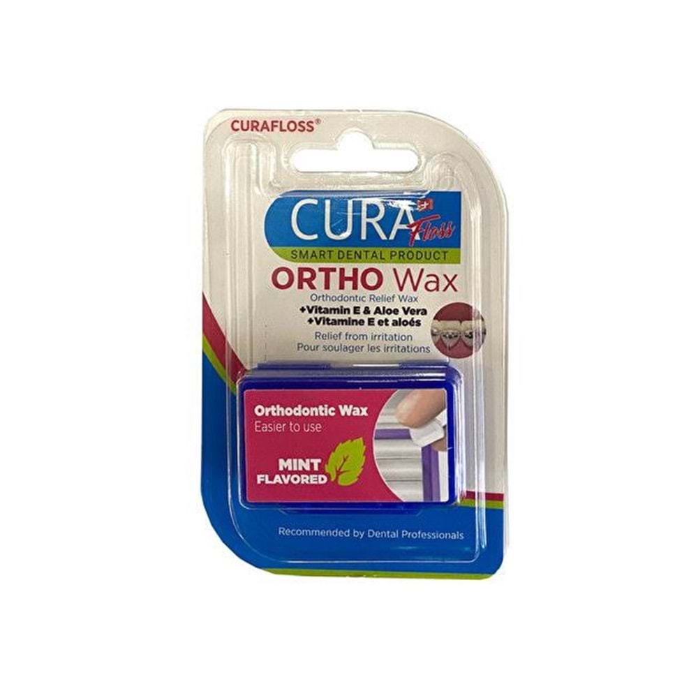 CURAFLOSS ORTHO WAX DİŞ MUMU TEKLİ (NANE)