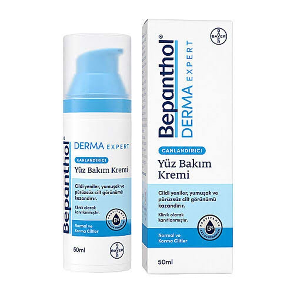 BEPANTHOL DERMA EXPERT CANLANDIRICI YÜZ BAKIM KREMİ 50 ML 8953