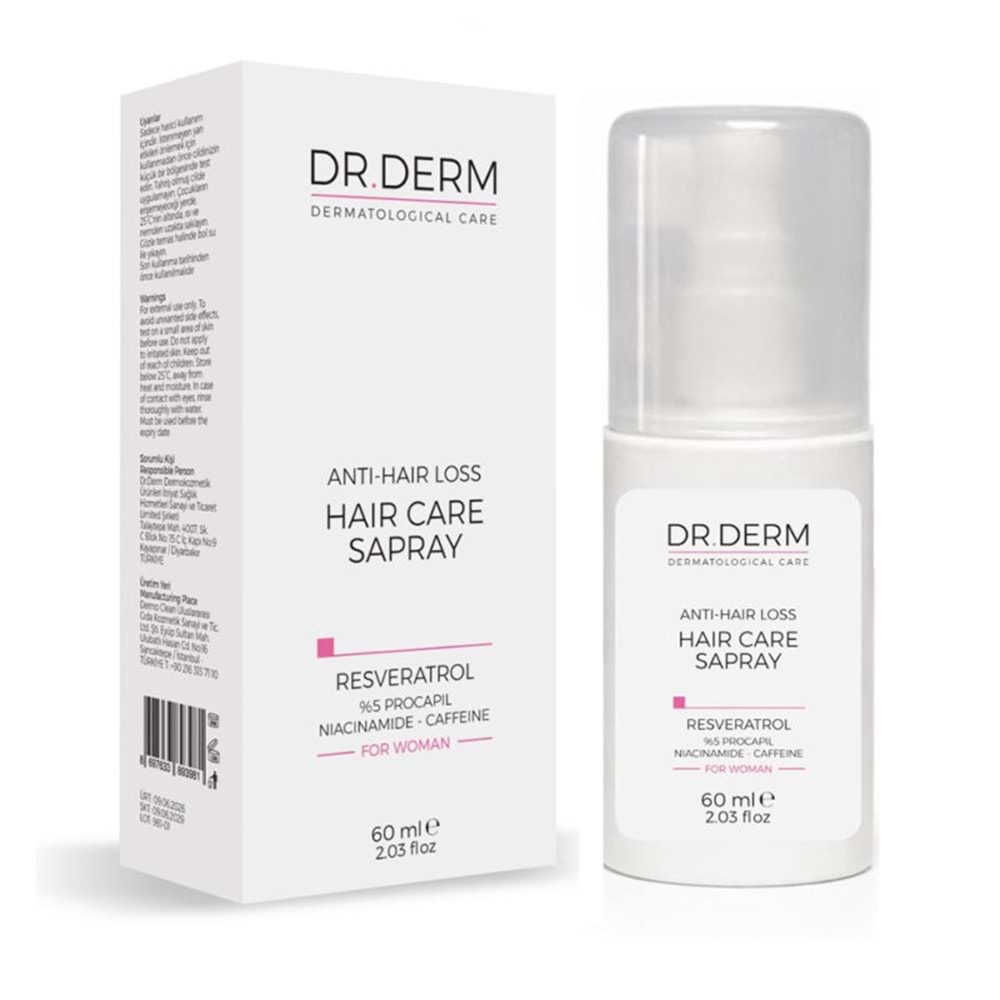 DR.DERM ANTI-HAIR LOSS HAIR CARE SPRAY FOR WOMEN 60 ML 3981