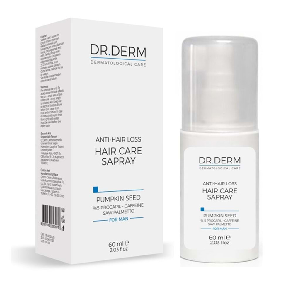 DR.DERM ANTI-HAIR LOSS HAIR CARE SPRAY 60 ML FOR MEN 3974