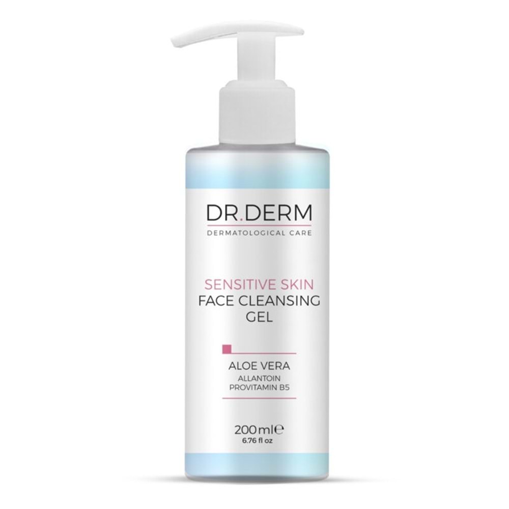 DR.DERM SENSİTİVE SKIN FACE CLEANSİNING GEL 200 ML ALOE VERA 4070