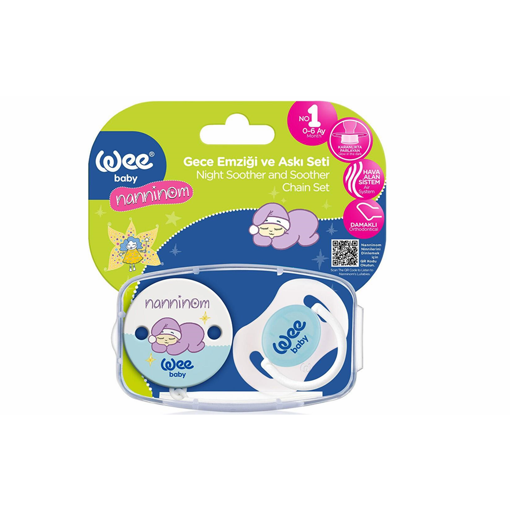 WEE BABY NANNİNOM GECE EMZİĞİ VE ASKI SETİ NO: 1 0-6 AY ( 152 )