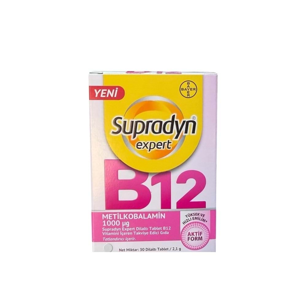 SUPRADYN EXPERT VİTAMİN B12 30 TABLET 5764