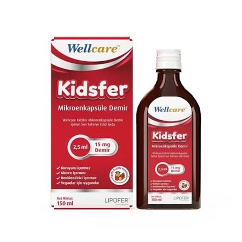 WELLCARE KİDSFER DEMİR ŞURUP 150 ML 0129