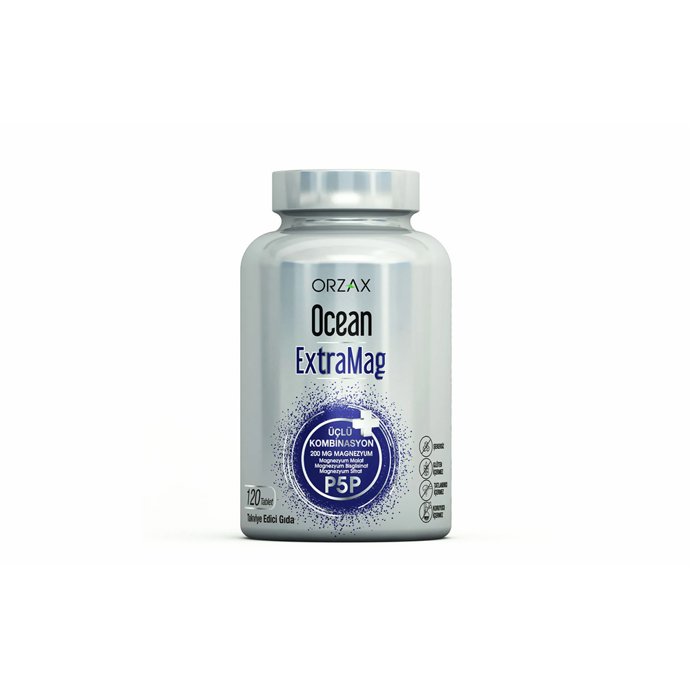 OCEAN EXTRAMAG P5P MAGNEZYUM 120 TABLET 200 MG ( MAGNEZYUM MALAT )