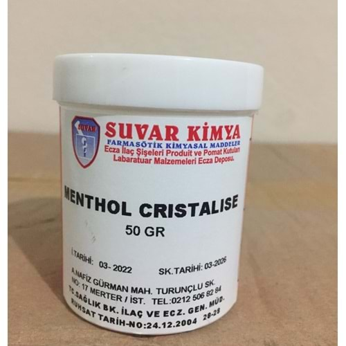 MENTHOL CRISTALISE 50 GR