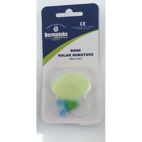SİLİKON KULAK TIKACI İPLİ DERM.