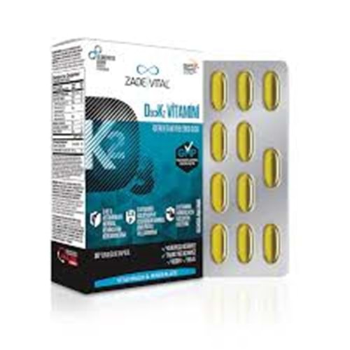 ZADE VİTAL D3/K2 VİTAMİNİ 30 KAPSÜL