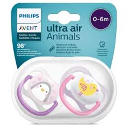AVENT ULTRA AİR 0-6 2 Lİ ANİMALS KIZ