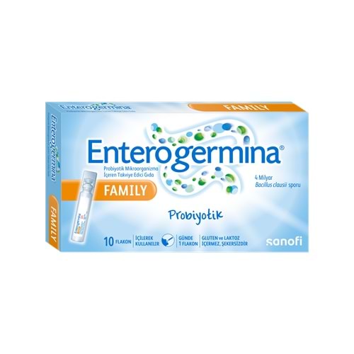 ENTEROGERMİNA FAMİLY PROBİYOTİK 10 FLAKON(AİLE)