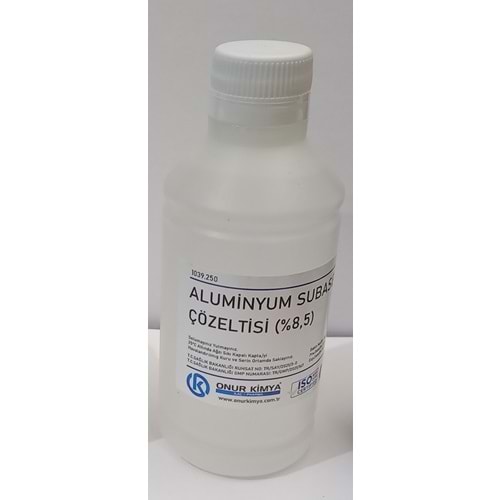 ALUMİNİUM SUBACETATE LİO %8,5 250 ML(ALÜMİNYUM SUBASETAT)
